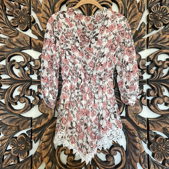 Floral Romper - Audrey Romper - Floral Print - Brunch Outfit - Size Small - Picture 3 of 8